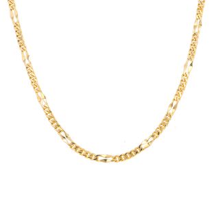 Collier maille gourmette or jaune
