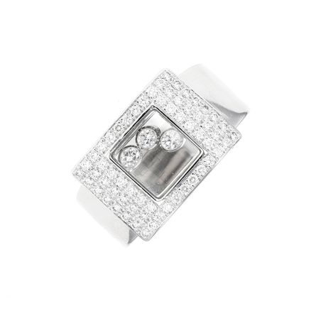 Bague or gris diamant (s) signé