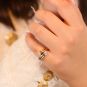 Bague or bicolore diamant 