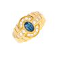 Bague or jaune diamant saphir