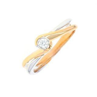 Solitaireor bicolore diamant (s)