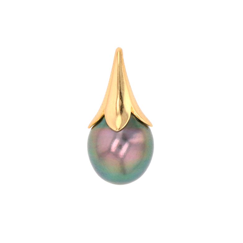 Pendentif or jaune Perle de Tahiti Pendentif or jaune Perle de Tahiti