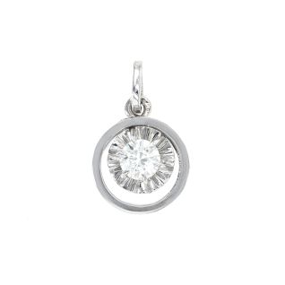 Pendentif or gris diamant (s)