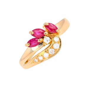 Bague or jaune diamant (s)