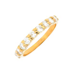 Alliance or jaune diamant (s)