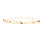 Bracelet maille cheval or jaune 