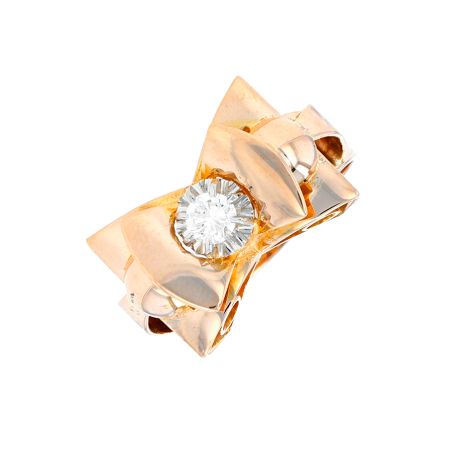 Bague 2 ors diamant (s) Vintage