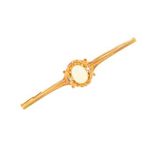 Broche or jaune diamant,P.fine