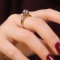 Bague or jaune Perle 