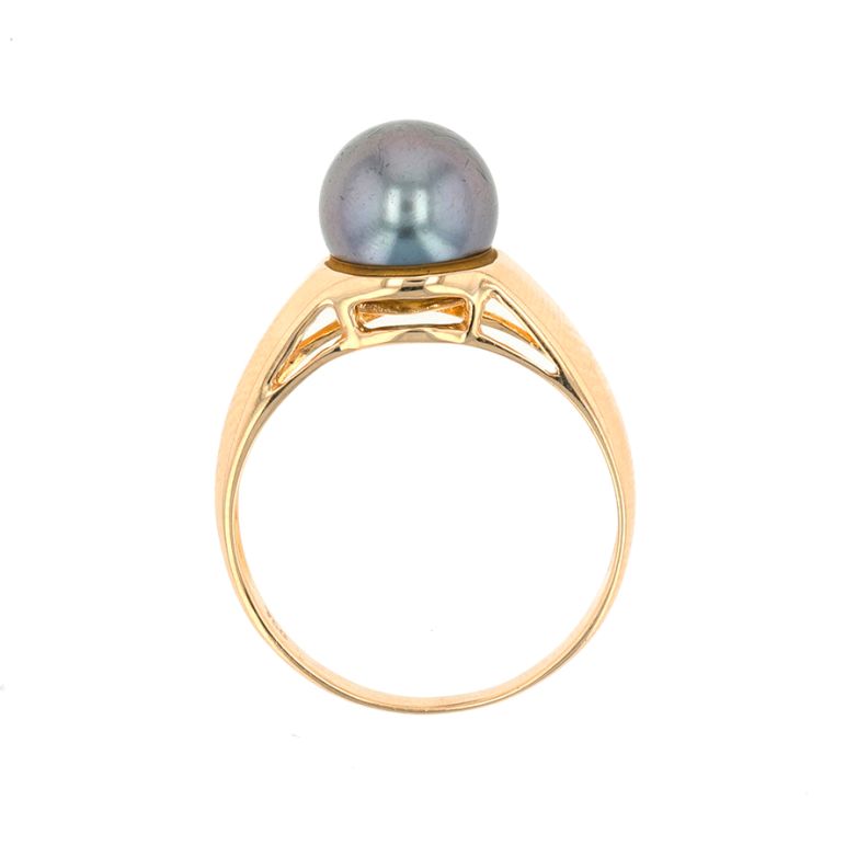 Bague or jaune Perle 