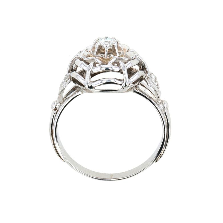 Bague or gris diamant (s) Vintage Bague or gris diamant (s) Vintage