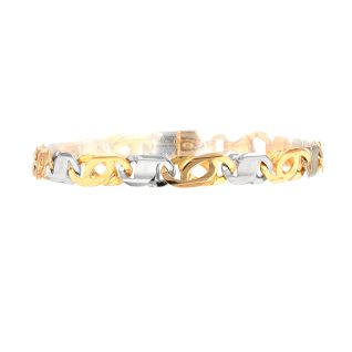 Bracelet or bicolore