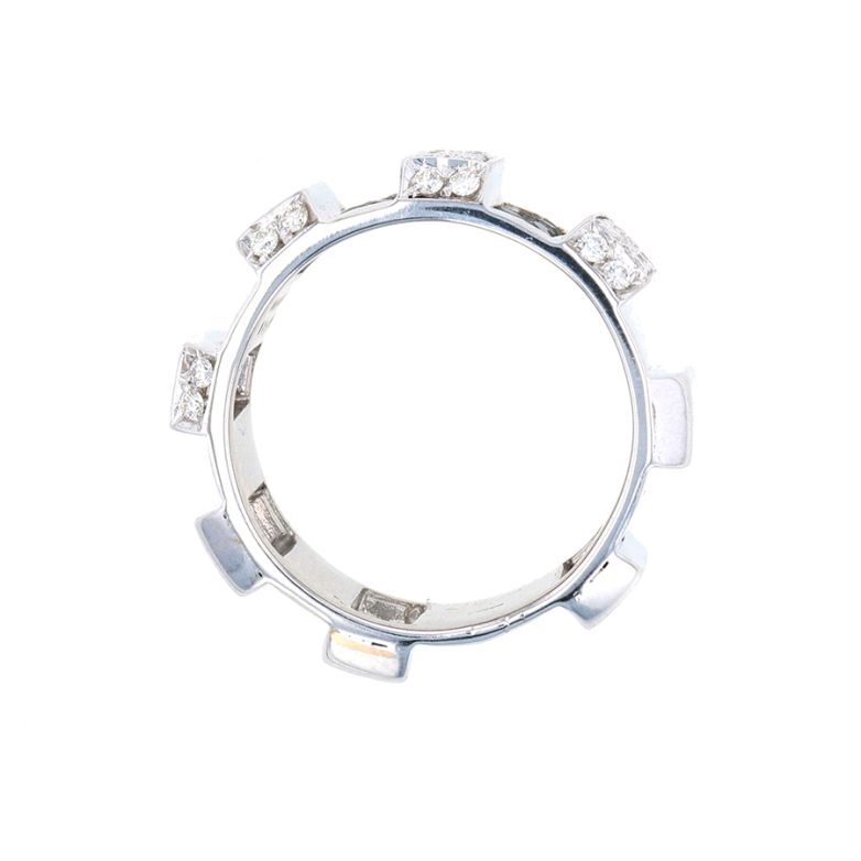 Bague or gris diamant (s) 