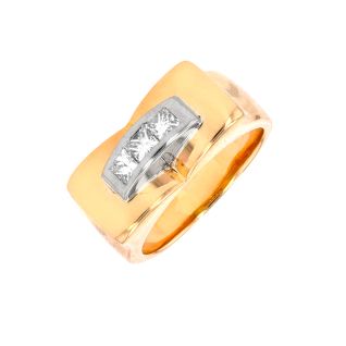 Bague or jaune diamant (s)