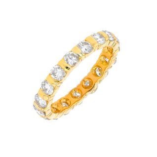 Alliance or jaune diamant (s)