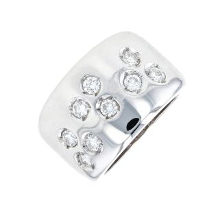 Bague or gris diamant (s)