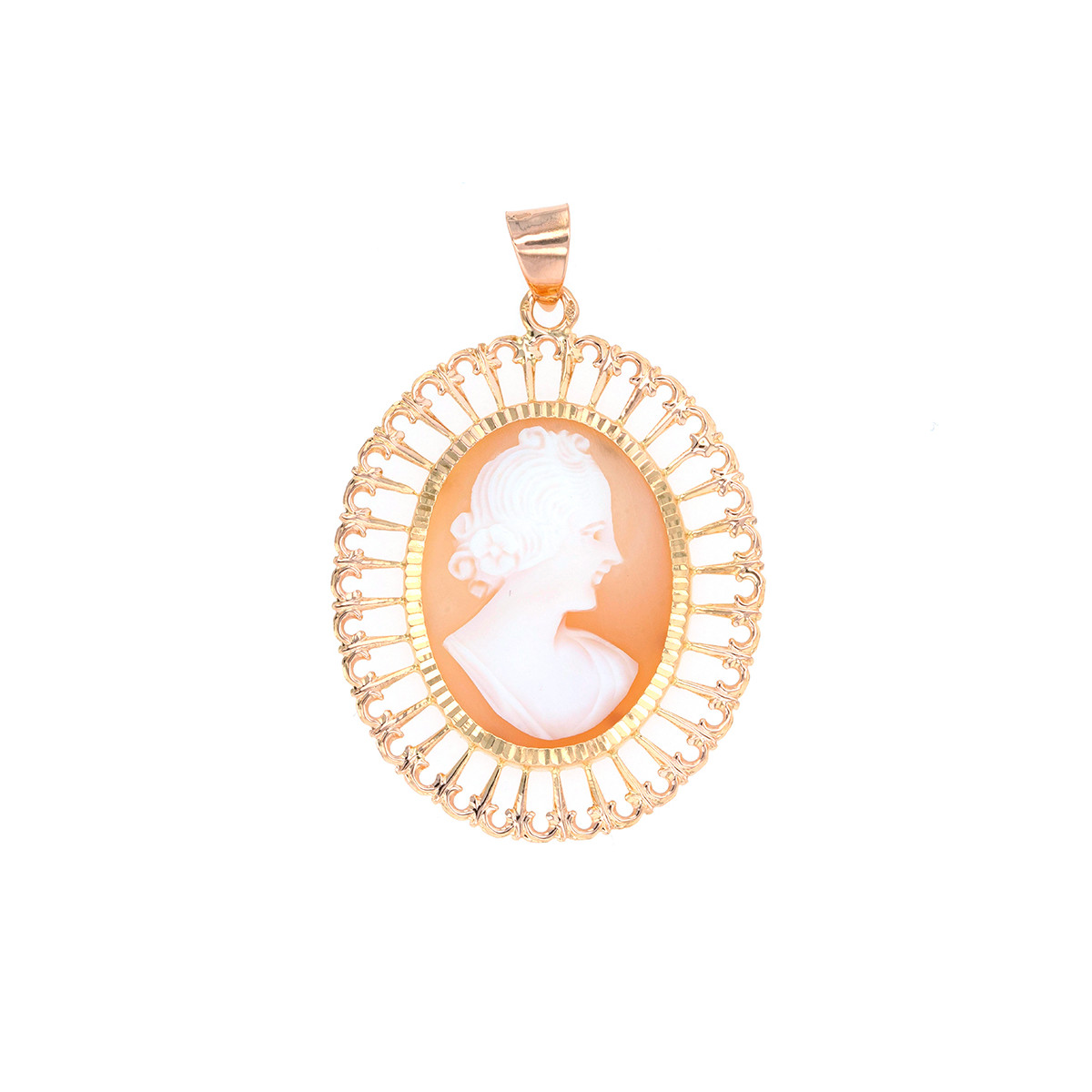 Pendentif Chaîne Médaille Style Vintage Couleur Vieil Or Patiné - Modèle *3618