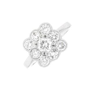 Bague Platine diamant (s)