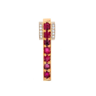Pendentif rubis 1.05 carat...