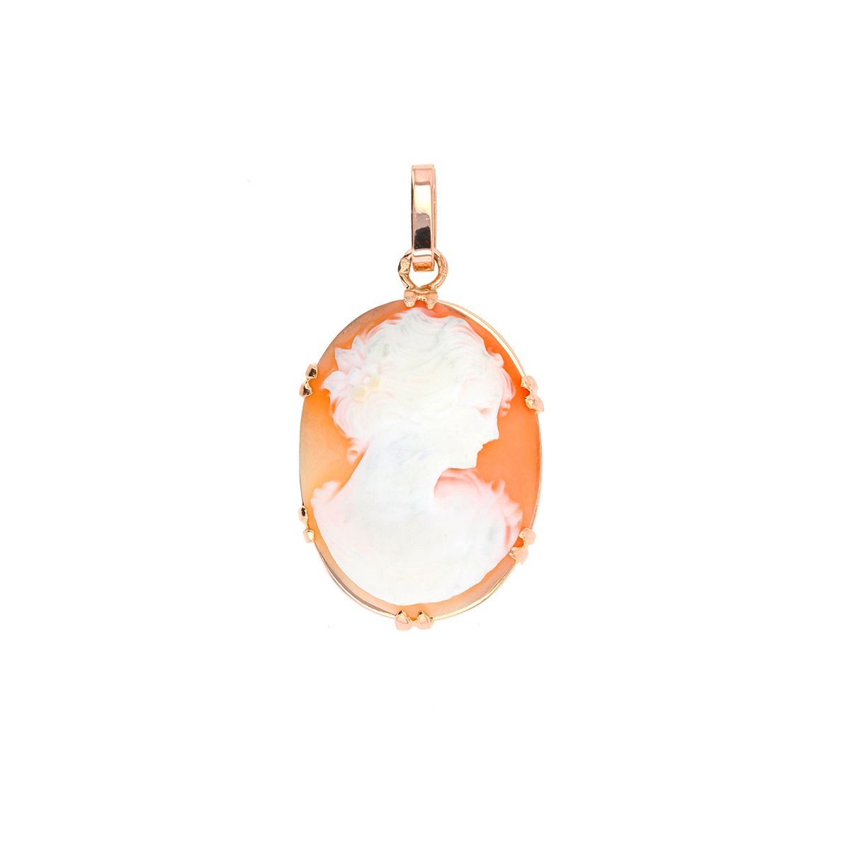 Pendentif Camée En Or 18 Carats – Magnifique, Occasion, 5,06 G