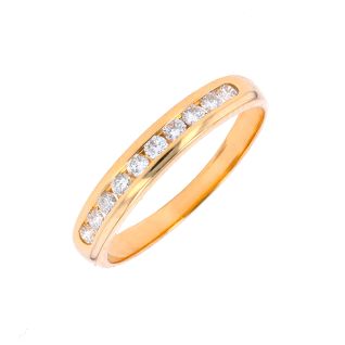 Alliance or jaune diamant (s)