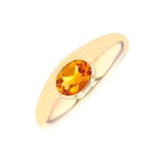 Bague or jaune Citrines