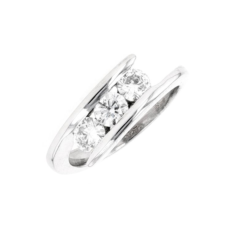 Bague or gris diamant (s) Bague or gris diamant (s)