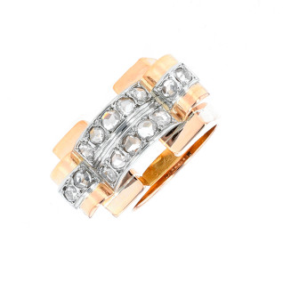 Bague Tank vintage roses de...