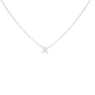 Collier or gris diamant (s)