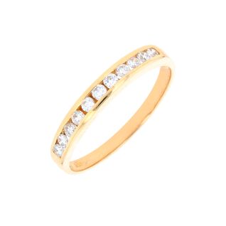 Alliance or jaune diamant (s)