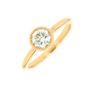 Solitaireor jaune diamant (s)