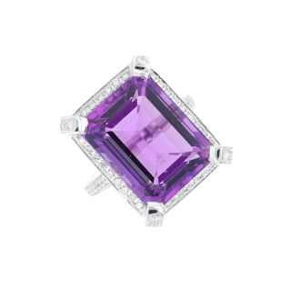 Bague or gris diamant,P.fine