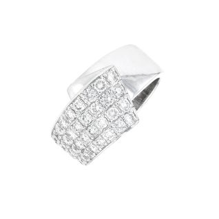Bague or gris diamant (s)