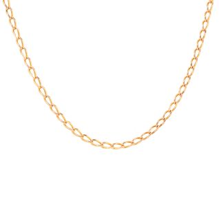 Chaine maille cheval or jaune