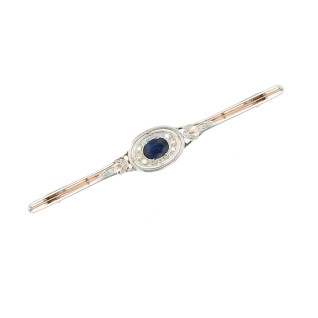 Broche vintage saphir de...