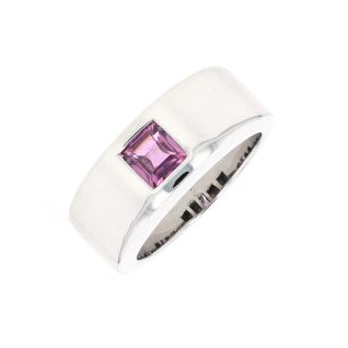 Bague or gris Pierres Fines