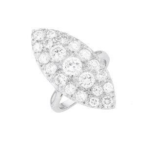 Bague or gris diamant (s)