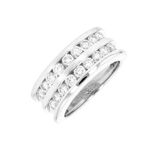 Bague or gris diamant