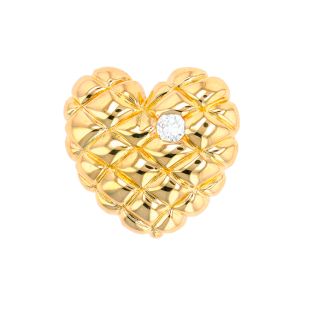 Pendentif or jaune diamant (s) 