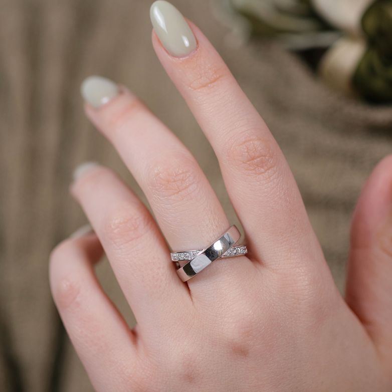 Bague or gris diamant (s) Bague or gris diamant (s)