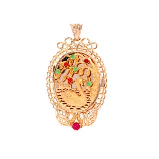 Pendentif or jaune Vintage
