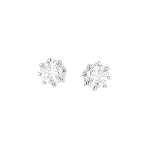Boucles d'oreilles or bicolore diamant (s)