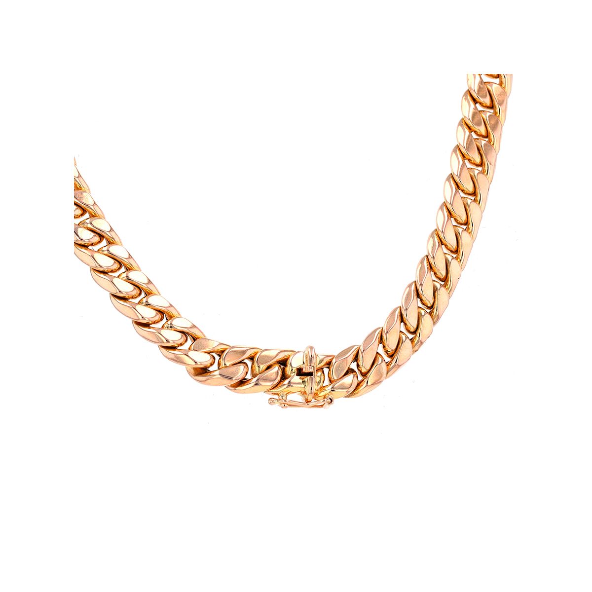 Collier Chaîne Gourmette Couleur Or - Bijou Vintage - Très Bon état (occasion)