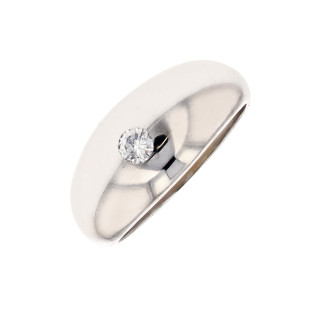 Solitaire jonc diamant 0.14...