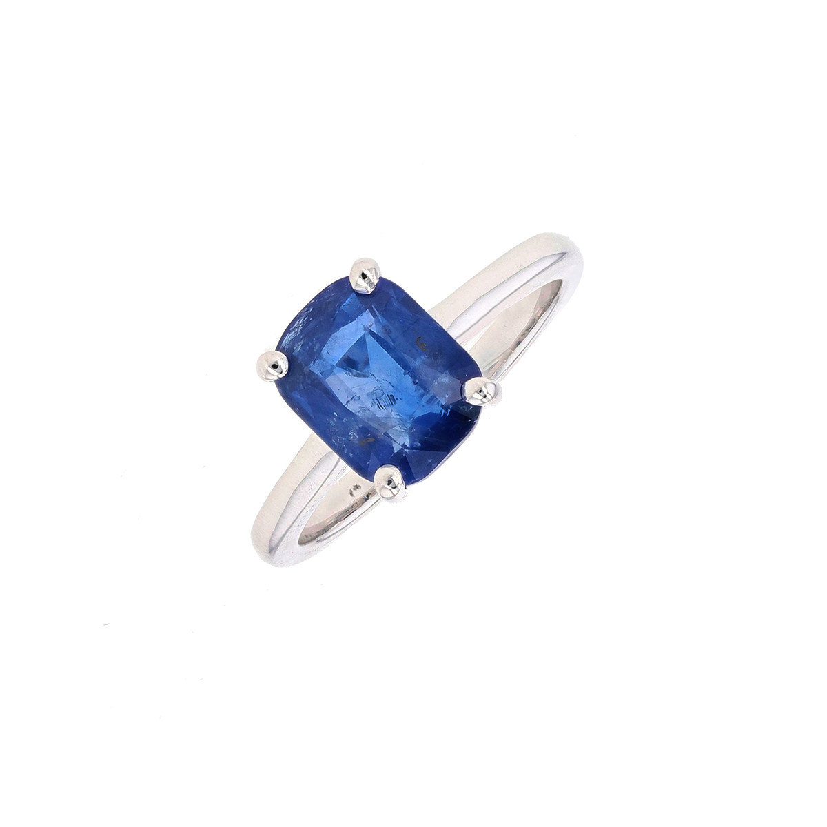 Bague Or 18 Carats – Saphirs Bleus 0,50 Carat – Taille 55 – 7,56 G – Style Cocktail