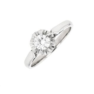 Solitaireor gris diamant (s) Vintage