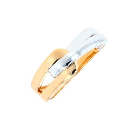 Bague or bicolore