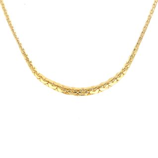 Collier maille anglaise or jaune