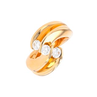 Bague or jaune diamant (s)