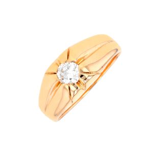 Bague or jaune diamant (s)